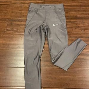 Silver Nike running leggings